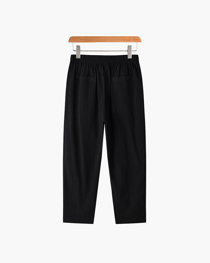 Relaxed Wide-Leg Linen Pants