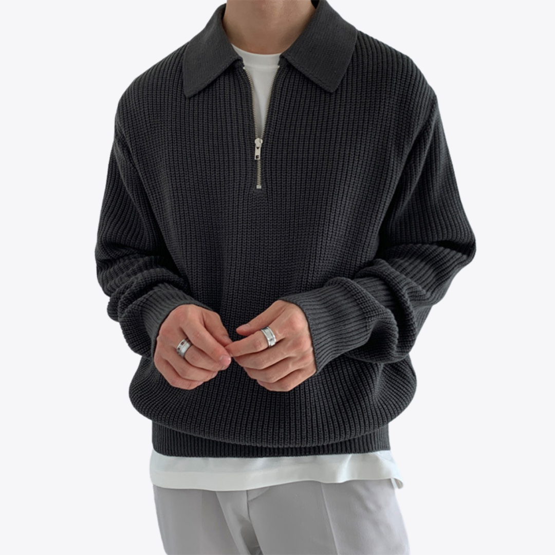 Quarter Zip Sweater