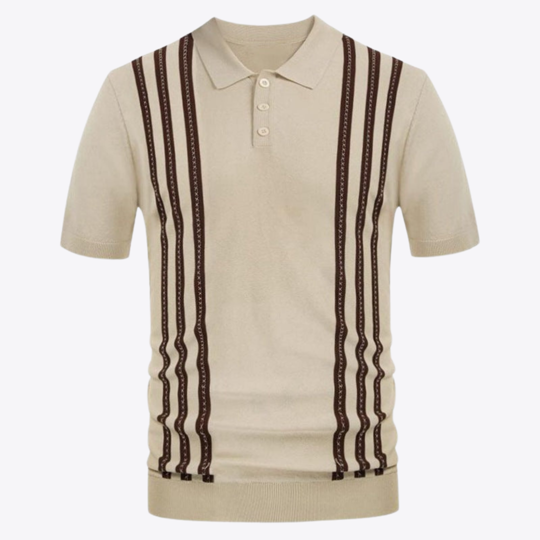 Striped Casual Polo