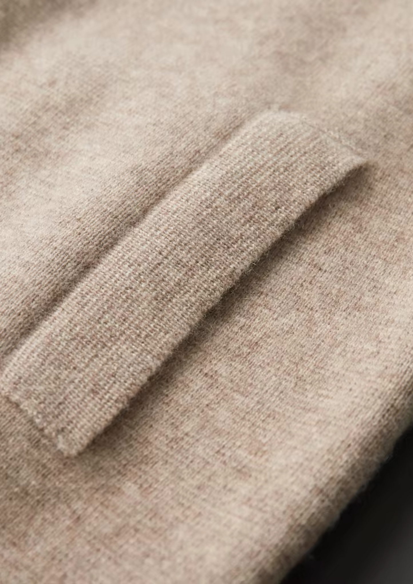 Extra-Fine Wool Zip Polo Cardigan