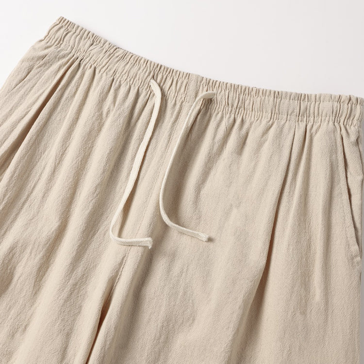 Relaxed Wide-Leg Linen Pants