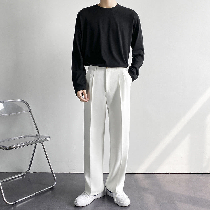 Tailored Straight-Leg Trousers