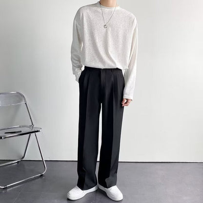 Tailored Straight-Leg Trousers