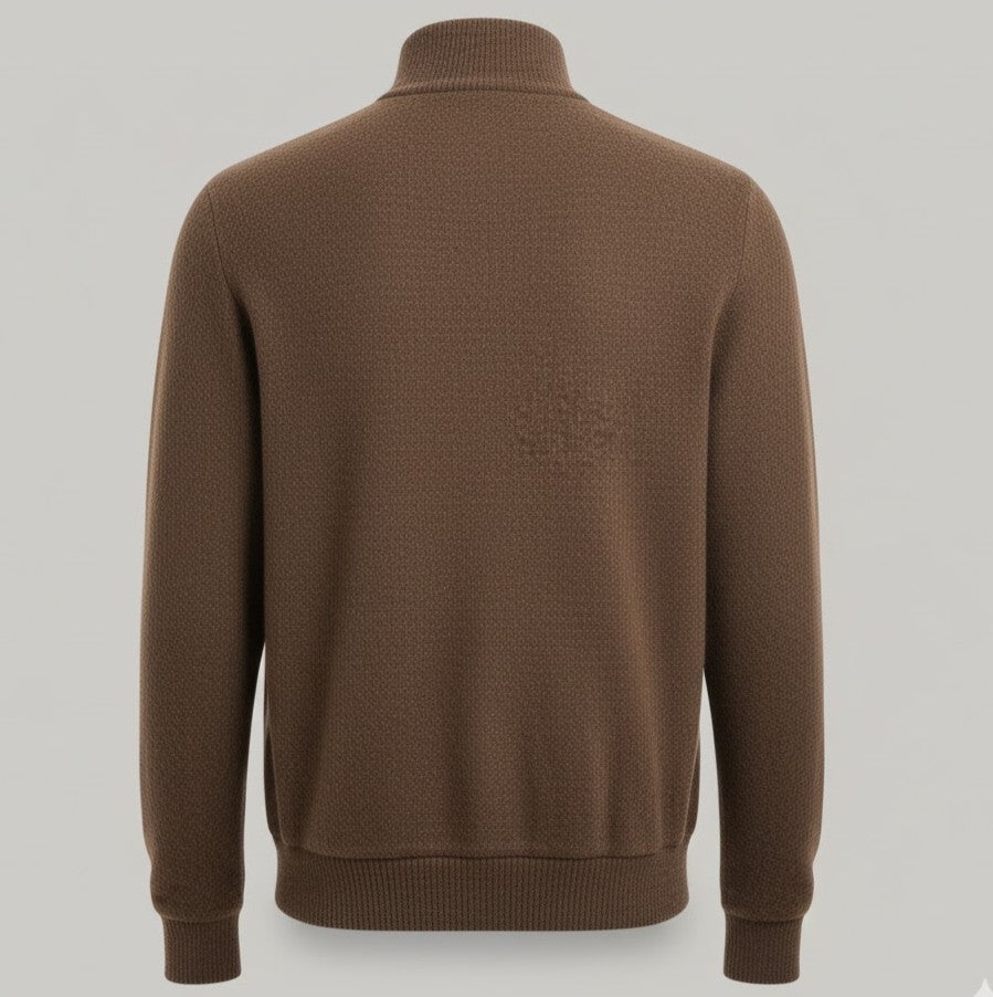 Wool Blend Full-Zip Jacket