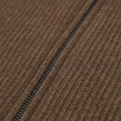 Wool Blend Full-Zip Jacket