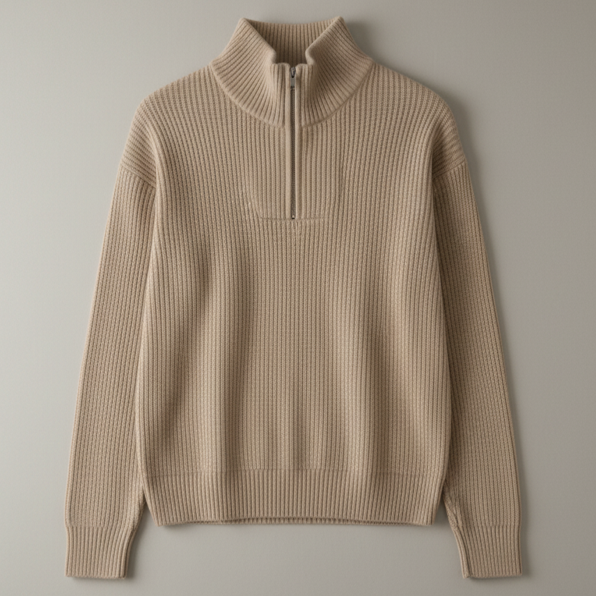 Half-Zip Knit Sweater