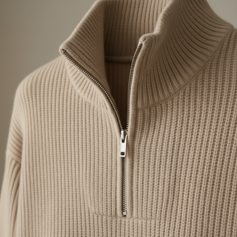 Half-Zip Knit Sweater