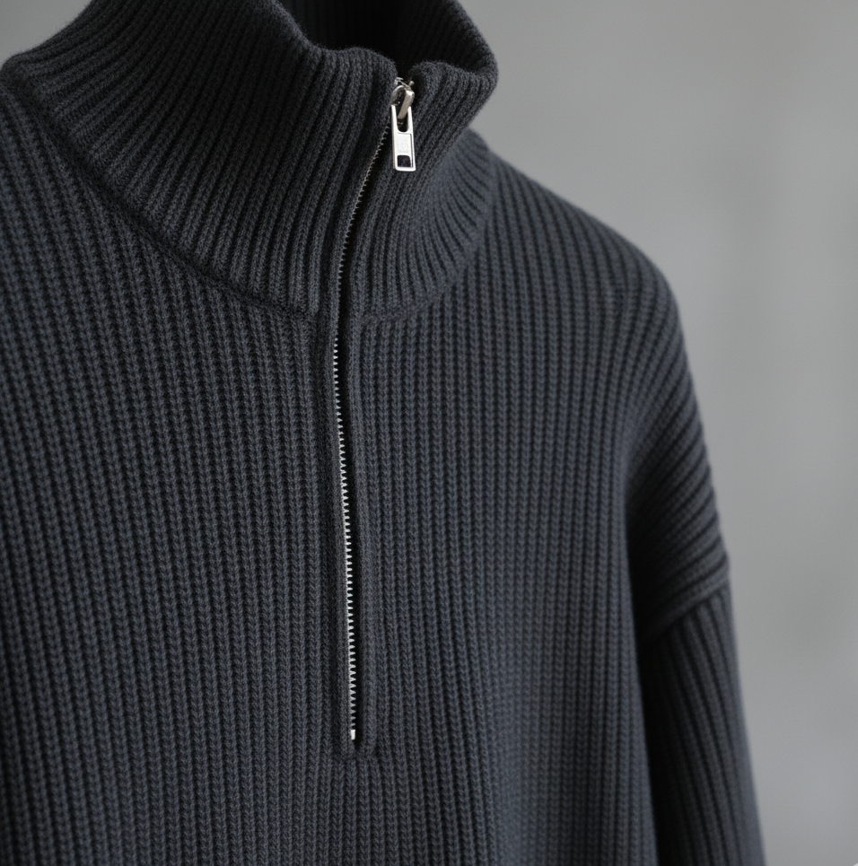 Half-Zip Knit Sweater