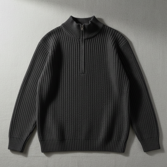 Half-Zip Knit Sweater