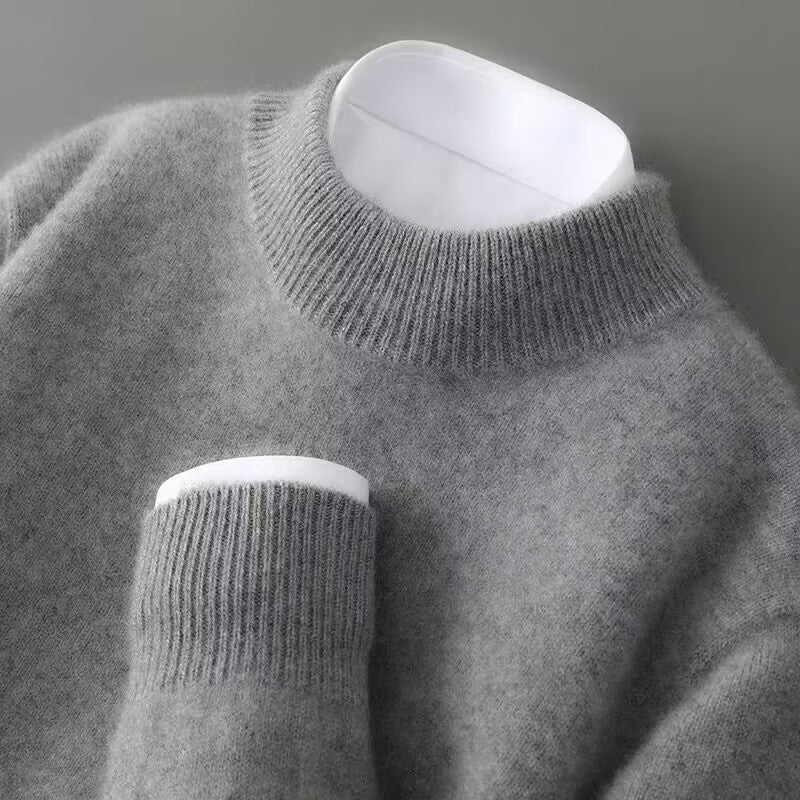 Mille – Eleganter Kaschmirpullover (grau)