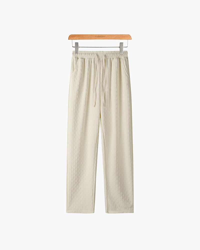 Cotton-Blend Jacquard Lounge Pants