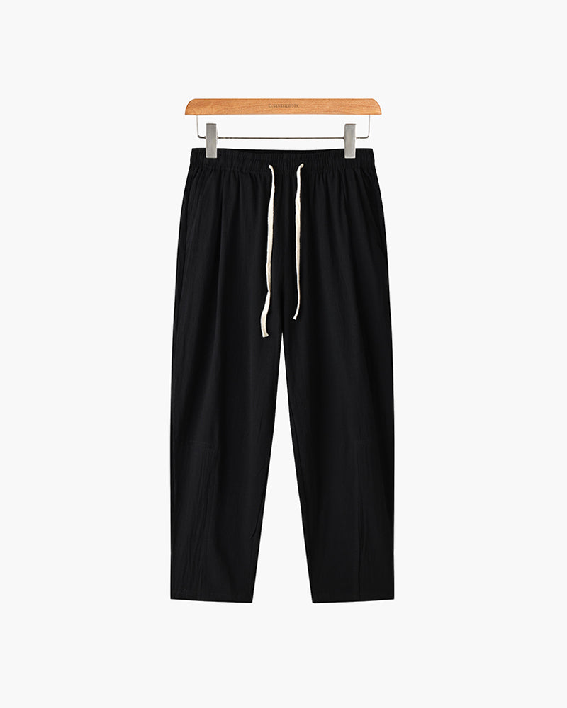 Relaxed Wide-Leg Linen Pants