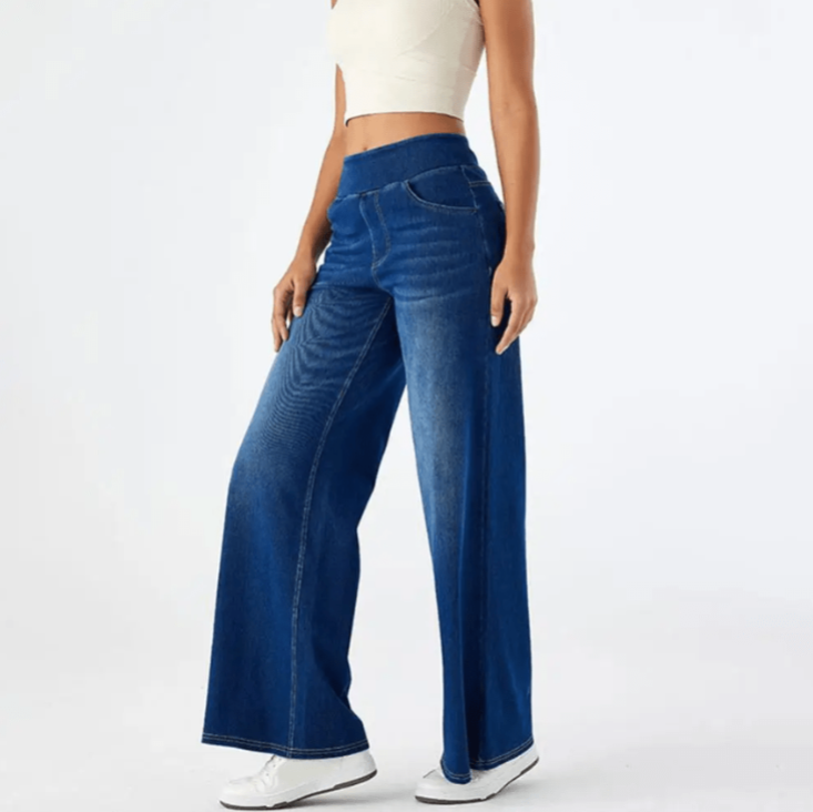 ComfortFit – Elastische und bequeme Hose mit hoher Taille